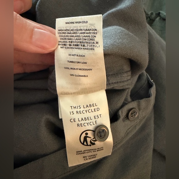 Outerknown Retrograde Linen Jumpsuit, Gray - Picture 8 of 13